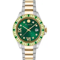 Philipp Plein Watches Analoog horloge 'Lady Empire' rose-goud / groen / zilver