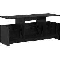 vidaXL TV Stand 102 x 35 x 45 cm Zwart Eiken Bewerkt hout