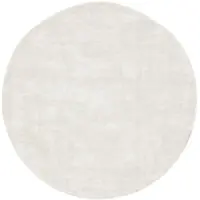 MUST Living Carpet La Belle round large,Ø250 cm, sand, 100% viscose (Naturel, 250x250 diameter: 250cm)