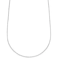 Lucleon Essentials | 2 mm Zilverkleurige Ketting met Kabelschakels