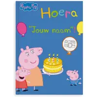 Boek met naam en foto - Peppa Pig - Hoera! - Softcover
