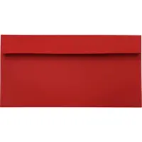 Netuno Gladde rode enveloppen DL - 110 x 220 mm - 25 stuks - HK zelfklevend met plakstrip - 120 gram - Design -