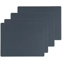 Lind DNA Placemat Square L Nupo Dark Blue (Set van 4)-35 x 45 cm
