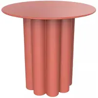 Vente-unique Bijzettafeltje van metaal - Terracotta - GAVOPI