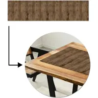 MuchoWow Tafelloper 200x50 cm - Tafelmat vinyl Hout - Natuur - Patronen - Tafeldecoratie - Tafelversiering - Keuken decoratie - Tafel versiering