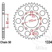 JT Sprockets Tandwiel achter R1334,41