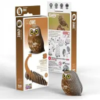Eugy 3D Vogel Uil Knutselpakket - Creatieve Bouwpuzzel voor Kinderen