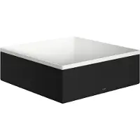 Hansgrohe Wastafelblad AXOR Suite, voor wastafel en bad, 285x285 mm, matzwart