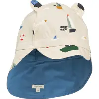 Liewood Hoed 'Gorm' beige / blauw / groen