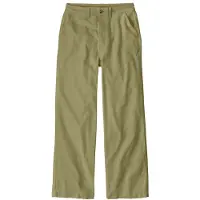 Patagonia - Women's Point Reyes Canvas Wide Leg Pants - Vrijetijdsbroek 40, olijfgroen