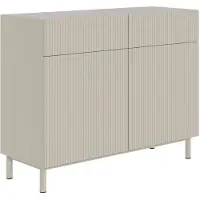 Selsey Ladekast Vesper | Design metaal beige 99.800003051757812x80x38 cm ladekasten | NADUVI