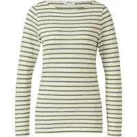 s.Oliver Shirt olijfgroen / offwhite