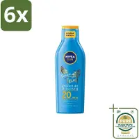 Nivea Sun – Zonnemelk – Zomerteint SPF 20 – 200 ml - Voordeelverpakking - 6 stuks - SPF 20 - Natuurlijke bruining