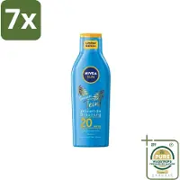 Nivea 7 x Sun – Zonnemelk – Zomerteint SPF 20 – 200 ml - Grootverpakking - Zonbescherming - Zomerteint - SPF 20 - Zonnemelk - Natuurlijke Bruining