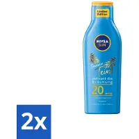 Nivea Sun – Zonnemelk – Zomerteint SPF 20 – 200 ml - Voordeelverpakking - 2 stuks