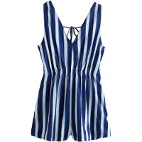 Next Jumpsuit blauw / wit
