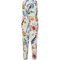 Urban Classics Jumpsuit petrol / oranje / rood / wit