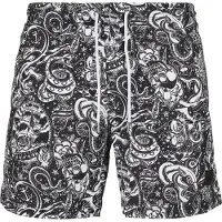 Urban Classics Zwemshorts zwart / wit