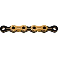 Kmc Fiets ketting - - X11SL TI-N - 11 versnellingen - snelle sluiting - Ti-N behandeld goud/zwart