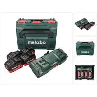 Metabo Toebehoren - Set 8A oplader en 4x accu 18 V LiHD 10,0 Ah 685143000
