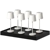 Lumisky Set van 6 tafellampen met voet. H22CM KELLY MINI