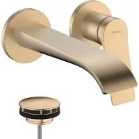 Hansgrohe Vivenis Wastafelmengkraan - inbouw - voorsprong 19.2cm - Brushed Bronze 75050140