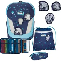 Scout Sunny II LED schooltas set 4st. petrol