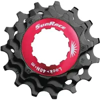 Sunrace SPCS10 10v sluitring + kransjes 11-13-15T zwart