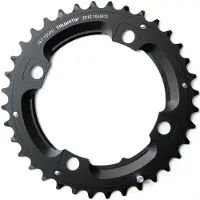 Sram mtb trutativ kit de conversion de plateau de pédalier 2 x 10 36t à broches en l noir 104 cm