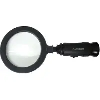 Kunzer 7LL01 Vergrootglas Met LED-verlichting Lensgrootte: (Ø) 90 mm Zwart