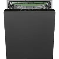 Smeg Volledig geïntegreerd vaatwasser Vaatwasser, Universeel, Volledig geïntegreerd, 60 cm, Aantal couverts: 13, Zwart, A
