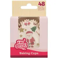 Funcakes Baking Cups - Kerst - 48 Stuks - Cupcake Vormpjes Papier