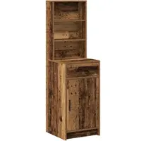 vidaXL Highboard Oudhout 41 x 40 x 135 cm Bewerkt hout