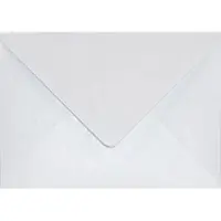 Netuno Metallic (parelmoer) witte enveloppen A6 - 125 x 175 mm - B6 - 25 stuks - NK natgelijmde - 120 gram - Aster Metallic -