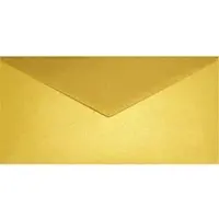 Netuno Metallic (parelmoer) gouden enveloppen DL - 110 x 220 mm - 25 stuks - NK natgelijmde - 120 gram - Aster Metallic -
