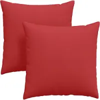 vidaXL Zitkussens 2 st Stof Rood 60 x 60 cm