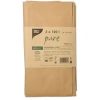 Pap Star Papieren Vuilniszakken 120 Liter | 6 Zakken | 70x95 cm - Papieren Containerzakken, Papieren Afvalzakken Groencontainer, Composteerbare Papieren Afvalzakken, GFT Zakken Papier 120L, Biozakken Papier