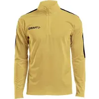 Craft Trainingsjack Men Progress Halfzip LS Tee Yellow/Black-XS