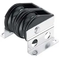 Harken Double Upright Big Bullet Lead Block Clutch Zwart