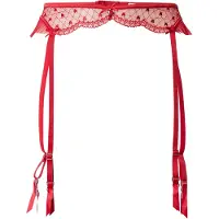 Hunkemoller Jarretels 'Cordelie' rood