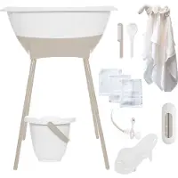 Luma Bad & Verzorgingsset White/Almond Met Hydrofiele Starterset Ecru
