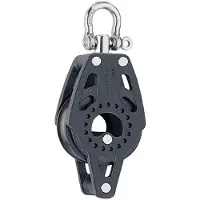 Harken Carbo Block Swivel Becket Pulley 75 Mm Zilver