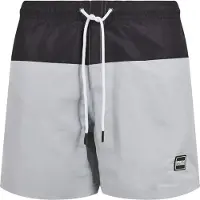 Urban Classics Zwemshorts lichtgrijs / zwart