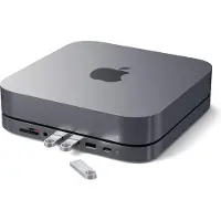 Satechi Aluminum Mac Mini (tot 2023) Stand Hub Zilver