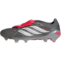 Adidas Predator Pro FT Gras Voetbalschoenen (FG) Donkergrijs Wit Zilver Rood