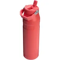 Stanley Flip Straw 2.0 Waterfles Met Rietje 1.06L - 15 Uur Koud - 3 Dagen Koud Met IJs - Roestvrijstalen Drinkfles - BPA Vrij - Lekvrij - Vaatwasserbestendig - Azure