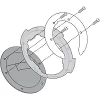 Givi Honda Cb 500 F/x&cb 650 F&cbr 650 F&vfr 800 F&crosstourer 1200/dct Brandstoftankring Zilver