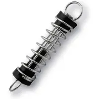 Lalizas Tiller Rope Spring Zwart,Zilver 88 mm