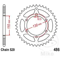 JT Sprockets 520 Jtr486.45 Steel Achtertandwiel