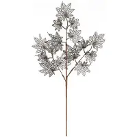 Massamarkt Dijk Natural Collections Kunsttak Esdoorn Blad 76x25x3cm Zwart zwart Massamarkt
